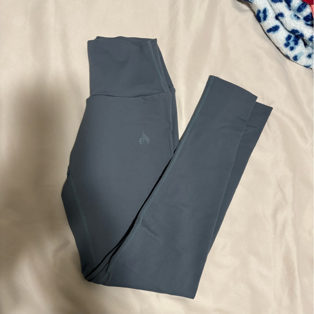Grey high rise full length leggings
